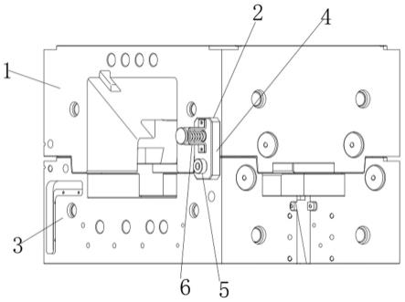 一种空调外机面板网罩模架锁模结构的制作方法