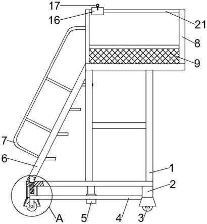 一种具有防护结构的建筑施工登高梯