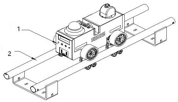 双轨道机器人行走系统的制作方法