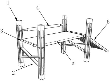 一种便拆式建筑施工用室内脚手架的制作方法