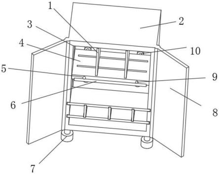 一种具有分层存储结构的置物柜的制作方法