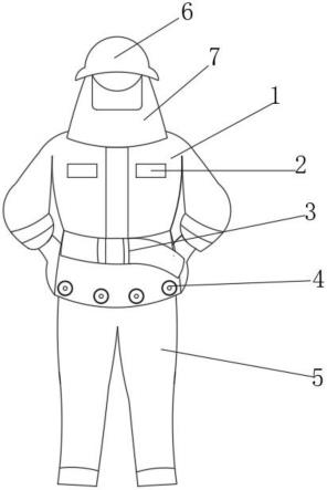 一种透气耐腐蚀的新型发光消防服的制作方法