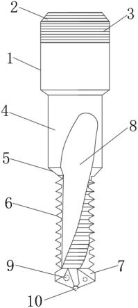 一种带有锯齿的高精度螺纹铣刀的制作方法