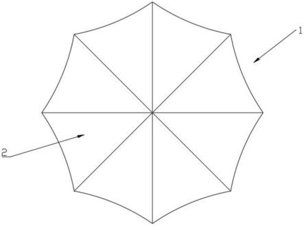 伞的设计图正面,侧面图片