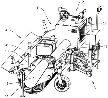 机械式自带动力扫雪滚刷的制作方法