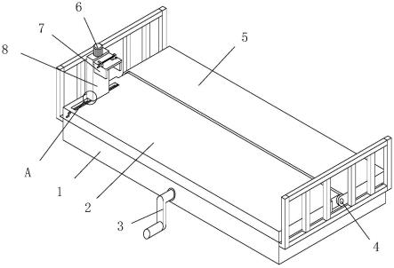 手摇病床机械结构图图片