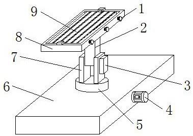 一种太阳能灯具的太阳能板角度调节装置的制作方法