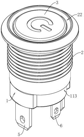 按钮开关的结构图图片