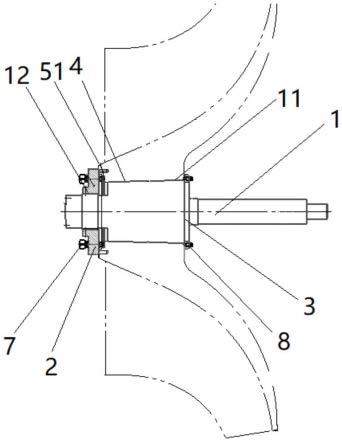 一种叶轮超转平衡组合芯轴及泵设备的制作方法