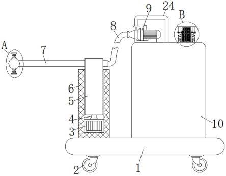 一种公路工程桥梁隧道路基施工用洒水机的制作方法