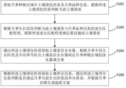 一种月季栽培中水土肥管理方法、系统及介质