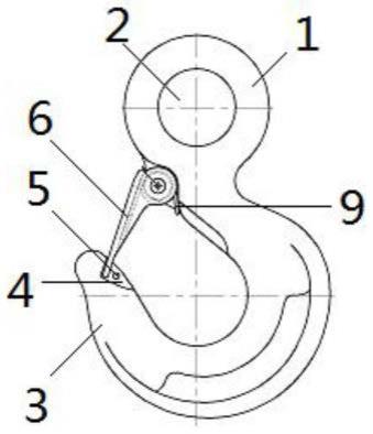 吊钩结构示意图有名称图片