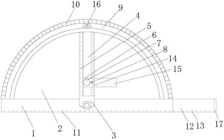 一种数学制图用多功能刻度尺的制作方法