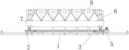 隧道衬砌台车轨道自动输送机构的制作方法