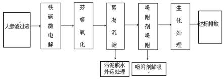 一种人参过滤液废水处理方法及实施系统与流程