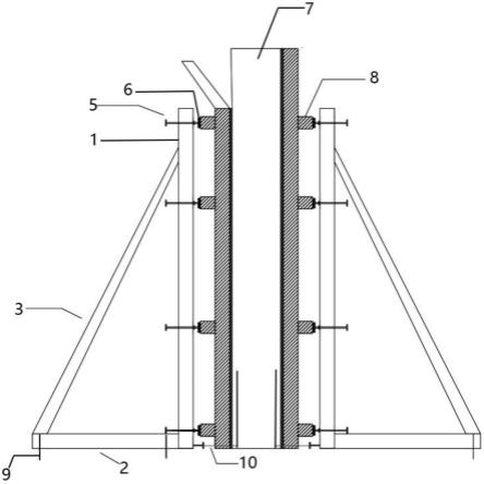 一种免穿孔构造柱模板加固装置的制作方法