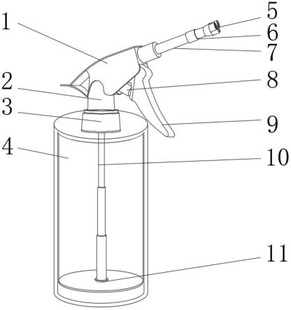 喷水壶结构图图片