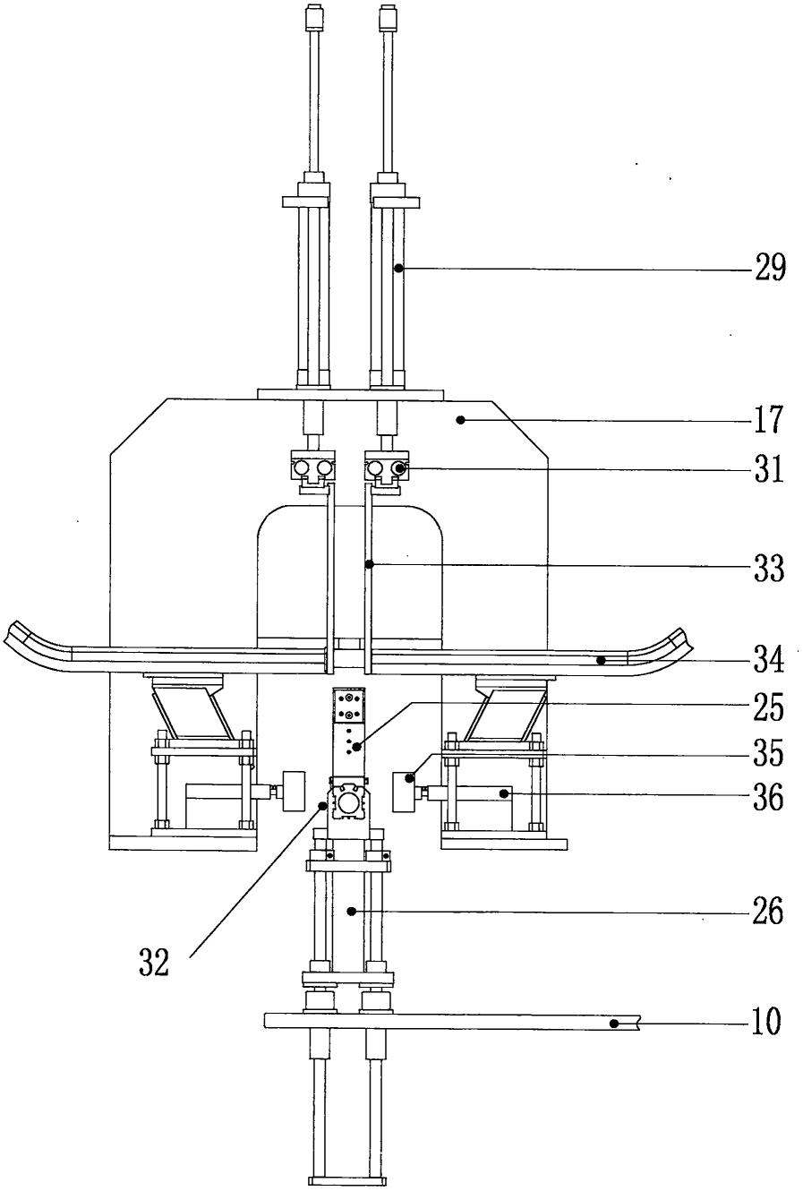 机壳部件的钢丝弹簧传送装置的制作方法