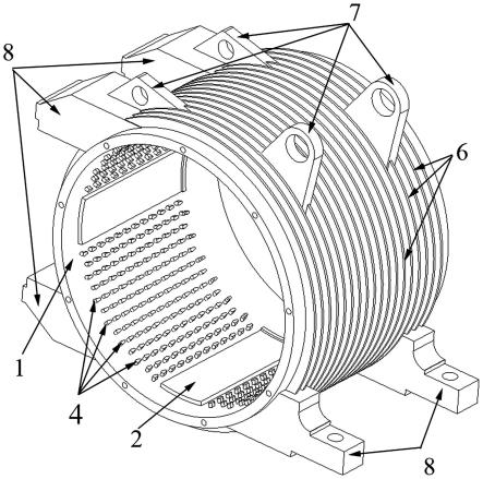 一种内点阵外散热片结合的高效散热电机机座的制作方法