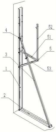 一种被动式建筑用免拆保温墙体模板支撑架结构的制作方法