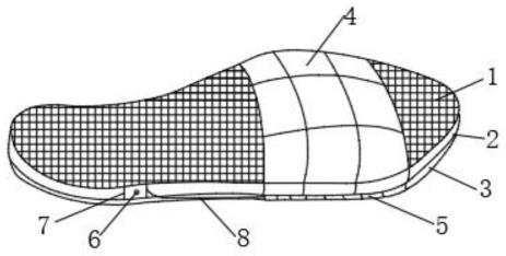 一种用于糖尿病足的护理鞋垫