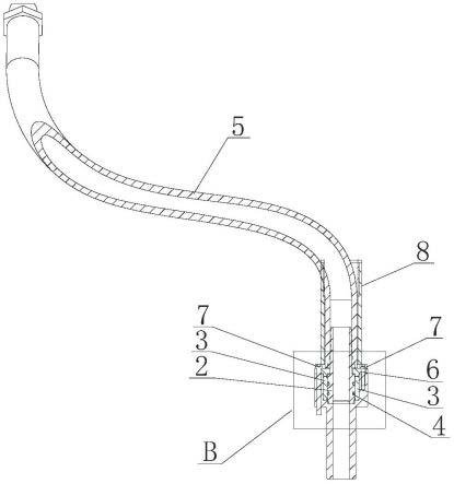 一种防止管路旋转造成位置偏移的装置的制作方法