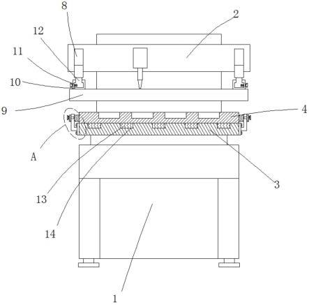 一种硅胶按键印制用便于更换的丝印机固定装置的制作方法
