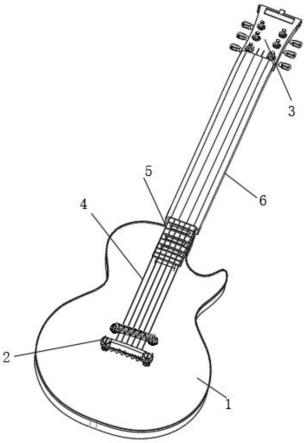 一种带琴弦保护结构的吉他的制作方法