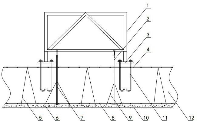 一种塔式起重机地脚螺栓预埋调平控制结构的制作方法