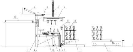 钢筋桁架楼承板码垛机的制作方法