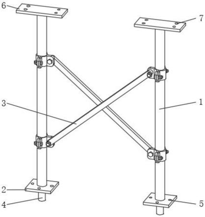 一种钢结构设计钢结构支撑架的制作方法