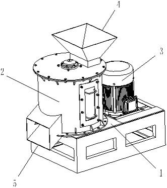 一种密封性好的立式半湿物料粉碎机的制作方法