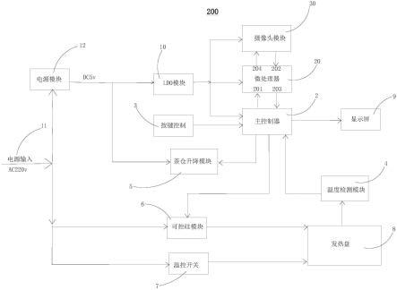 一种智能电茶壶的内部通讯联动电路的制作方法