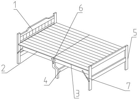 自制折叠床架子构造图图片