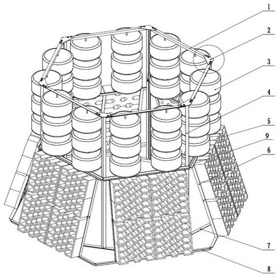 六边形组合式多功能人工鱼礁的制作方法