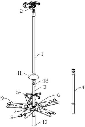 一种架空线路作业工具挂架的制作方法