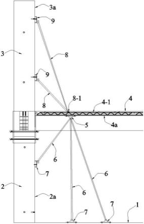 一种用于稳定支撑上层竖向构件的斜支撑装置的制作方法