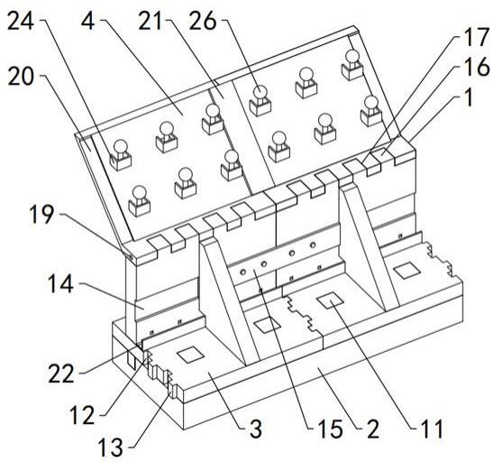 一种土木建筑用挡土墙结构