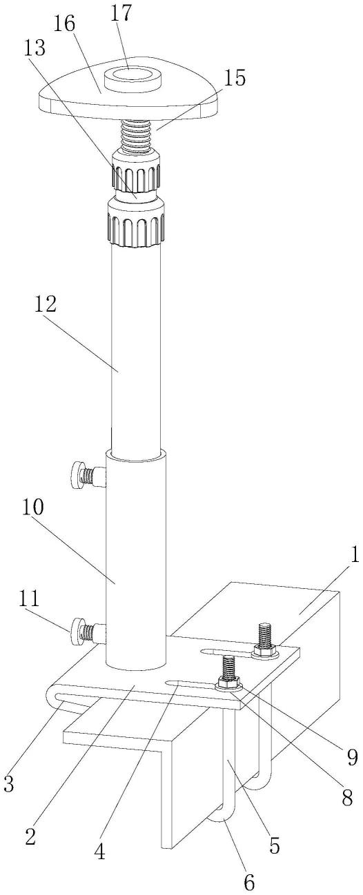 一种线路杆塔通视台架仪用固定支架的制作方法