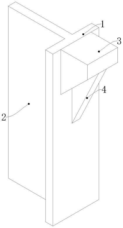一种T形剪力墙加强牛腿构件的制作方法
