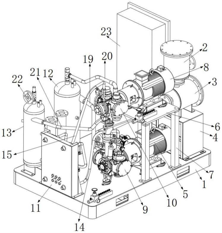 一种两级压缩的特种工艺螺杆压缩机的制作方法