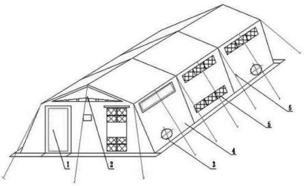 一种具有隔间的真空厕所帐篷的制作方法