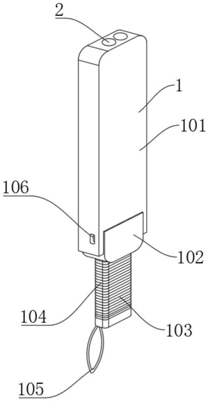 一种双重报警的新型手持式安检棒的制作方法