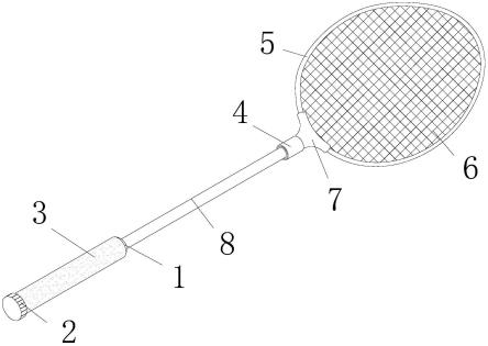 组件式的羽毛球拍结构的制作方法