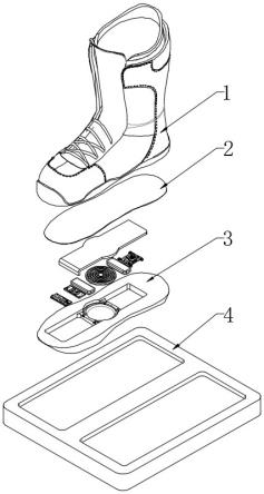 一种具有无线充电功能的保暖雪地靴