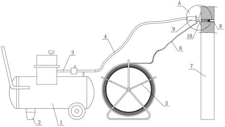 一种建筑线缆管线吹珠穿线装置的制作方法