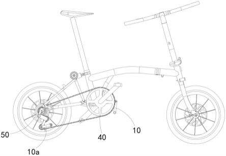自行车防掉链组件及折叠自行车的制作方法