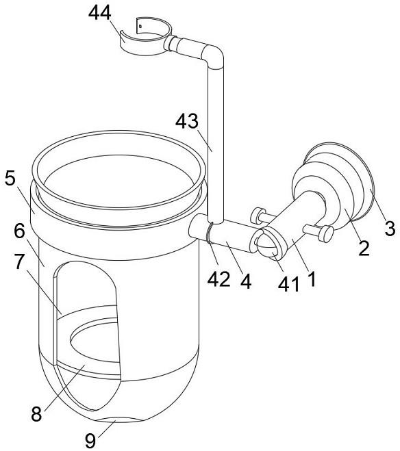 一种卫生间马桶刷固定架的制作方法