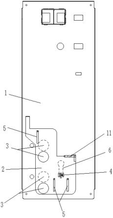 固定式高压断路器用带闭锁功能的固定式断路器面板的制作方法
