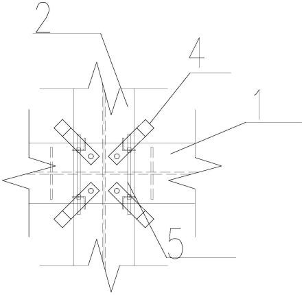 一种钢支撑与支架连接夹具结构的制作方法